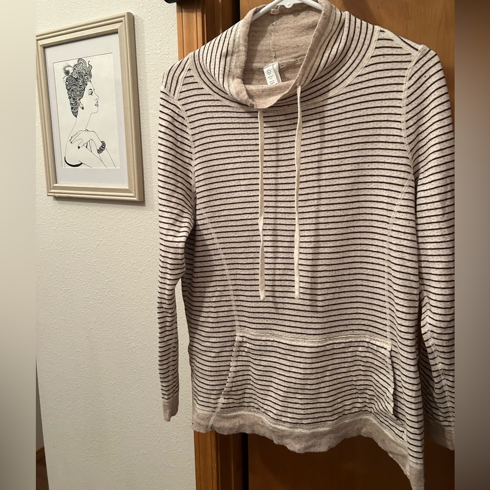 Aventura cowl neck reversible pull over